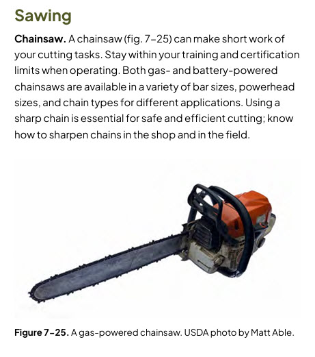Chainsaw Operations